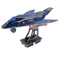 Bouwpakket Gevecht vliegtuig F 117 - 3D constructieset - stevig karton