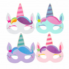 Foam masker eenhoorn - voor kinderen - kinderfeestje - in 4 kleuren