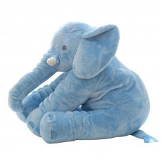 Pluche olifant in baby blauw 35 cm
