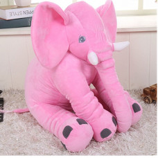 Pluche olifant roze 35 cm