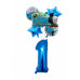 Thomas de trein folie ballonnen set verjaardag folie ballon  1 t/m 4 jaar