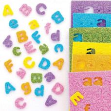Stickervel met foam letters - alfabet letters foam 
