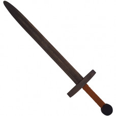 Houten zwaard grijs met luxe handvat - 68 cm