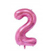 Frozen folie ballonnen set - verjaardag 2 of 3 jaar - 6 delig