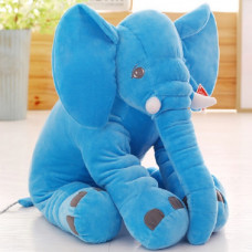 Pluche olifant blauw 35 cm