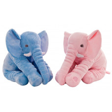 Pluche olifant in baby blauw of roze 35 cm