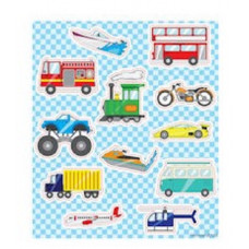 Stickervel vervoer stickers jongens