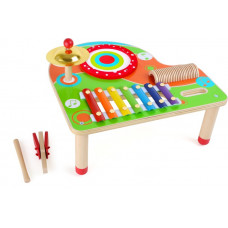 Houten muziektafel kind met xylofoon + noten