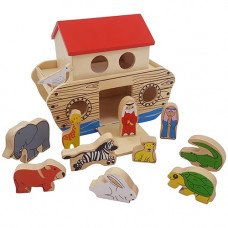 Ark van Noach hout + 11 figuren 